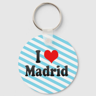 Porte-clés J'Aime Madrid, Espagne. Me Encanta Madrid, Espagne