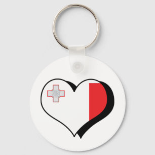 Porte-clés J'aime Malte Porte - clé