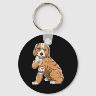 Porte-clés J'Aime Maman Tattoo Paws mignonne Retriever Canine