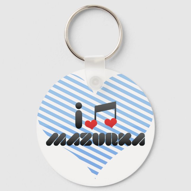 Porte-clés J'aime Mazurka (Recto)
