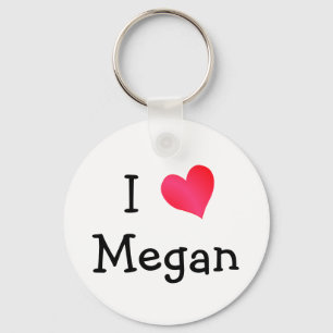 Porte-clés J'aime Megan