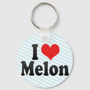 Porte-clés J'aime Melon