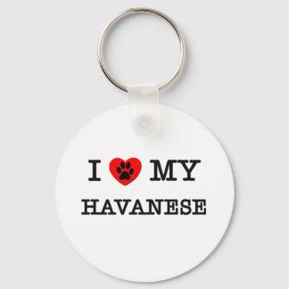 PORTE-CLÉS J'AIME MES HAVANAIS