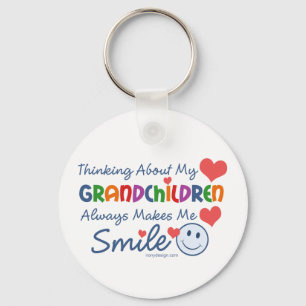 Porte-clés J'aime mes petits-enfants