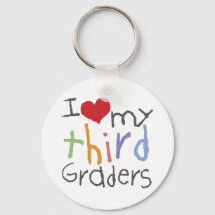 Porte-clés J'aime mes troisièmes grands