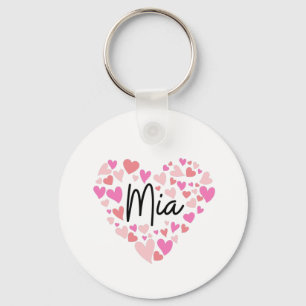 Porte-clés J'aime Mia