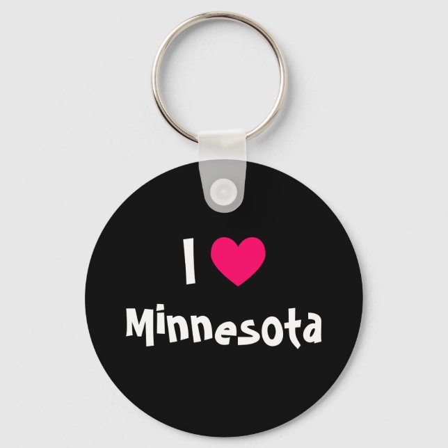 Porte-clés J'aime Minnesota (Recto)