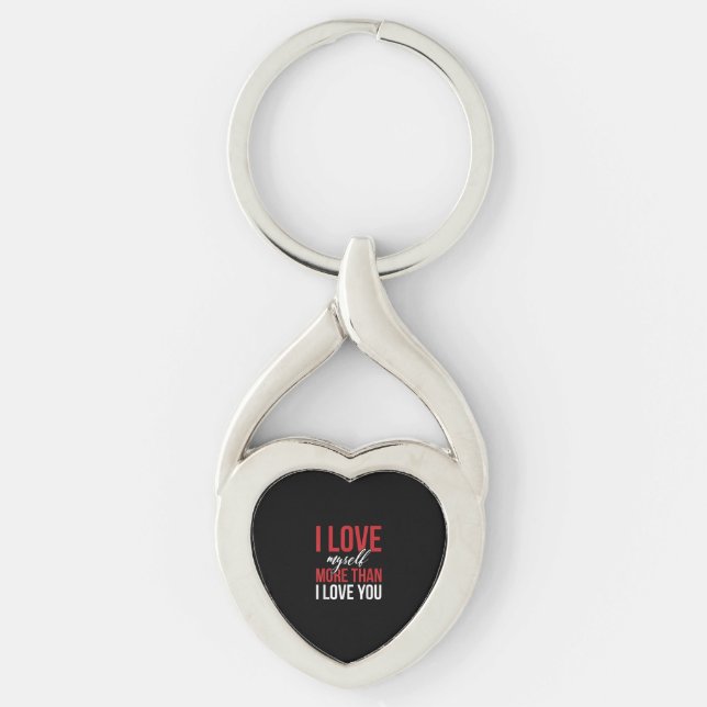 Porte-clés J'aime Moi Plus Que Vous Style D'amour Propre Mign (Devant)