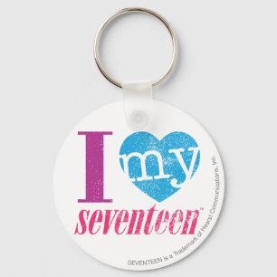 Porte-clés J'Aime Mon 17 Aqua