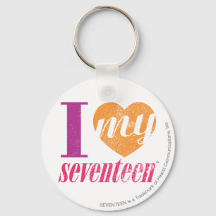 Porte-clés J'Aime Mon 17 Orange