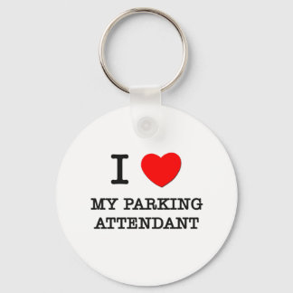 Porte-clés J'Aime Mon Agent De Stationnement