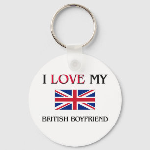 Porte-clés J'aime mon ami britannique