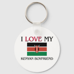 Porte-clés J'aime mon ami kenyan