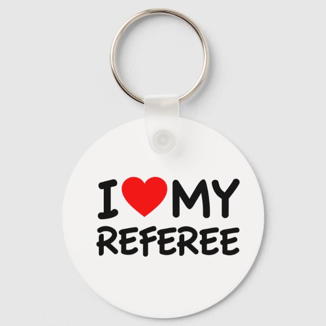 Porte-clés J'aime mon arbitre (Recto)