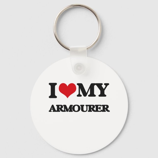 Porte-clés J'aime mon Armorer (Recto)