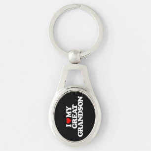 PORTE-CLÉS J'AIME MON ARRIÈRE-PETIT-FILS