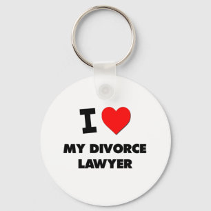 Porte-clés J'aime mon avocat du divorce