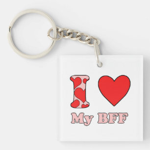 Porte-clés J'aime mon BFF