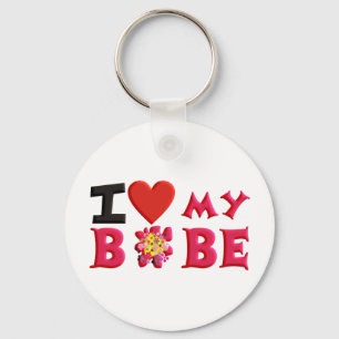 Porte-clés J'aime mon bobe