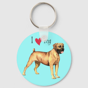 Porte-clés J'aime mon boerboel