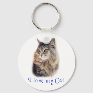 Porte-clés J'aime mon chat