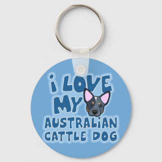 Porte-clés J'Aime Mon Chien De Bataille Australien