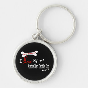 Porte-clés J'Aime Mon Chien De Bataille Australien