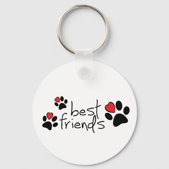 Porte-clés J'aime mon chien ou mon chat. (Recto)