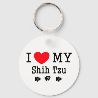 Porte-clés J'Aime Mon Chih Tzu !