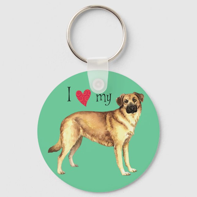 Porte-clés J'aime mon Chinook (Recto)