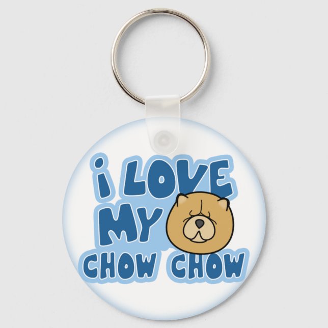 Porte-clés J'Aime Mon Chow Porte - clé (Recto)