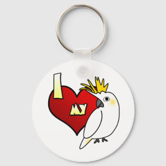 Porte-clés J'aime mon Citron Cockatoo