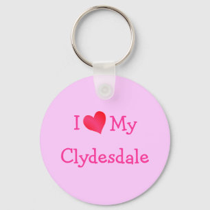 Porte-clés J'Aime Mon Clydesdale