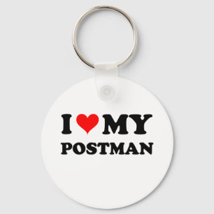 Porte-clés J'aime mon facteur