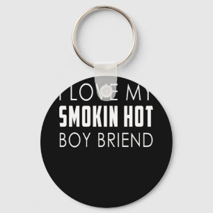 Porte-clés J'aime mon fumoir Hot Boyfriend Anniversaire tenda