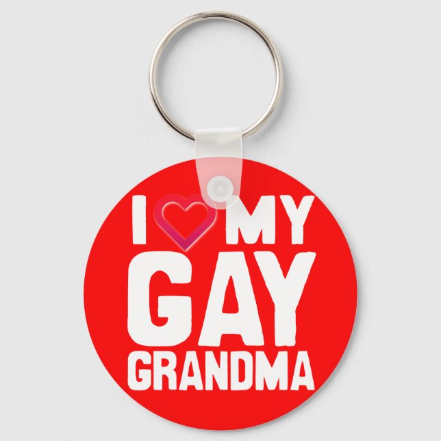 Porte-clés J'AIME MON GAY GRANDMA - -.png (Recto)