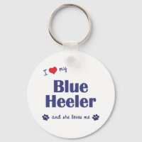 J'Aime Mon Heeler Bleu (Chien Femme)