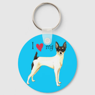 Porte-clés J'aime mon jouet Fox Terrier