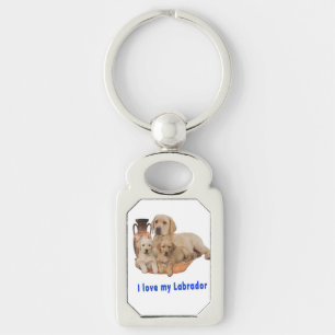 Porte-clés J'aime mon Labrador