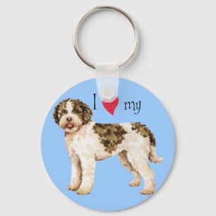 Porte-clés J'aime mon Lagotto