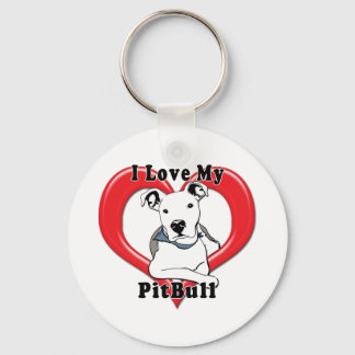 Porte-clés J'aime mon logo PitBull