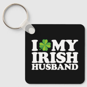 Porte-clés J'aime mon mari irlandais Couple St Patrick's Day