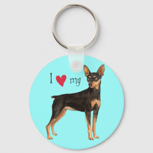 Porte-clés J'aime mon menton