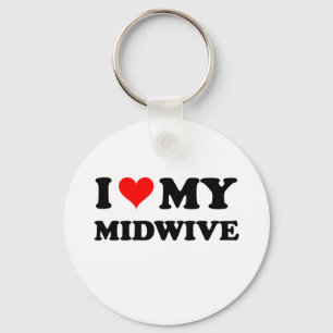 Porte-clés J'aime mon Midwive
