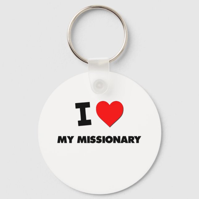 Porte-clés J'Aime Mon Missionnaire (Recto)