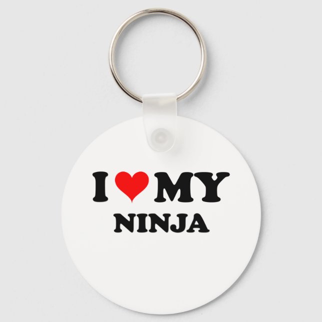 Porte-clés J'Aime Mon Ninja (Recto)
