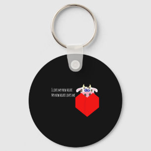Porte-clés J'aime mon nouveau patient cardiaque à valvule bov
