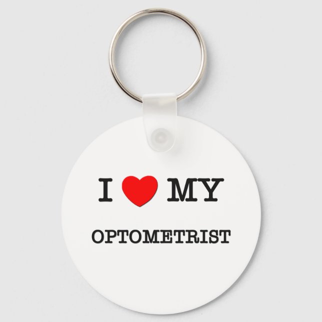 Porte-clés J'Aime Mon OPTOMÉTRISTE (Recto)