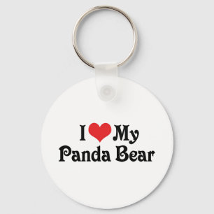 Porte-clés J'Aime Mon Ours De Panda