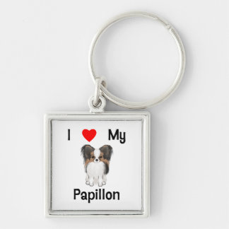 Porte-clés J'aime mon Papillon (l'image)